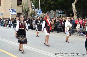 133- Rhodes- Defile Dodecanese grec